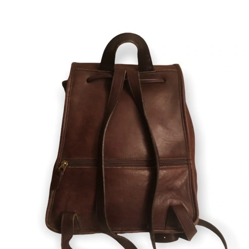 Coach brown leather daypack backpack made in Costa Rica - Picture 6 of 16